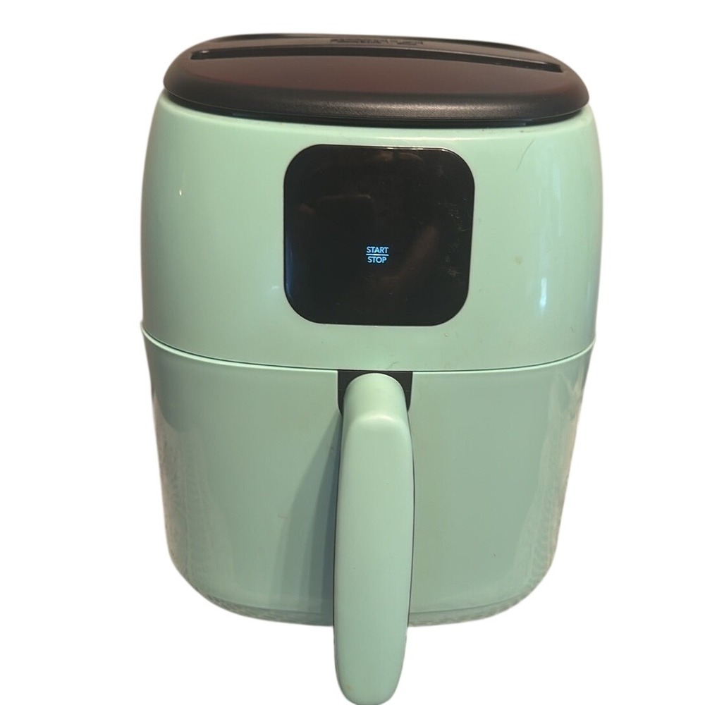 Dash Tasti-Crisp 2.6qt Digital Air Fryer, Aqua, Compact,